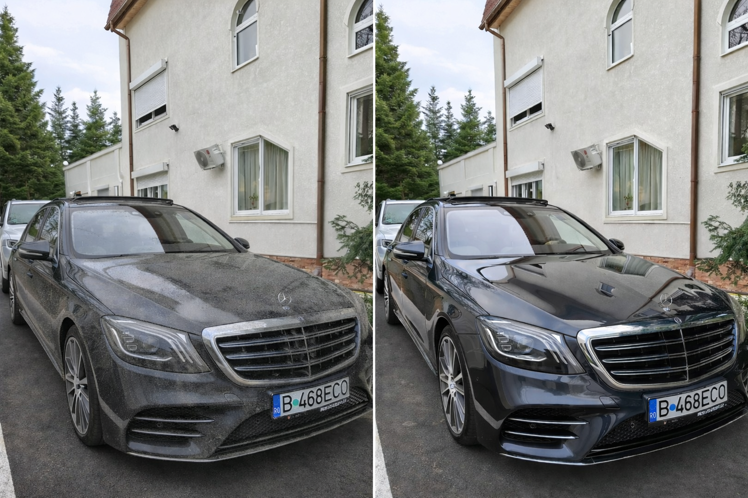 Before after detailing exterior